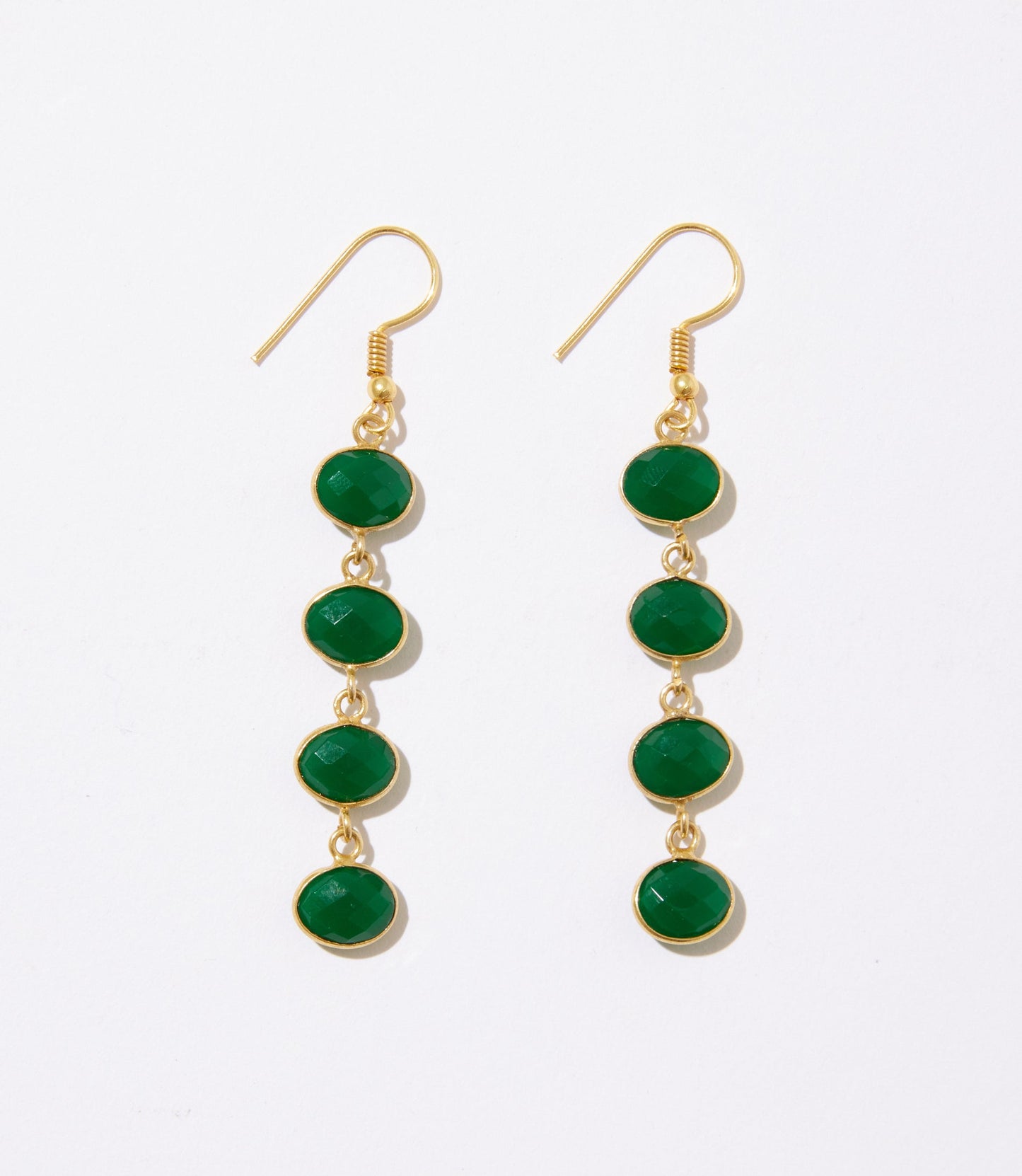 Four Drop Gemstone Earrings