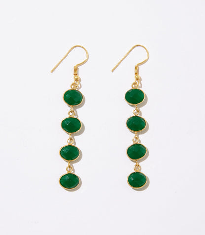 Four Drop Gemstone Earrings