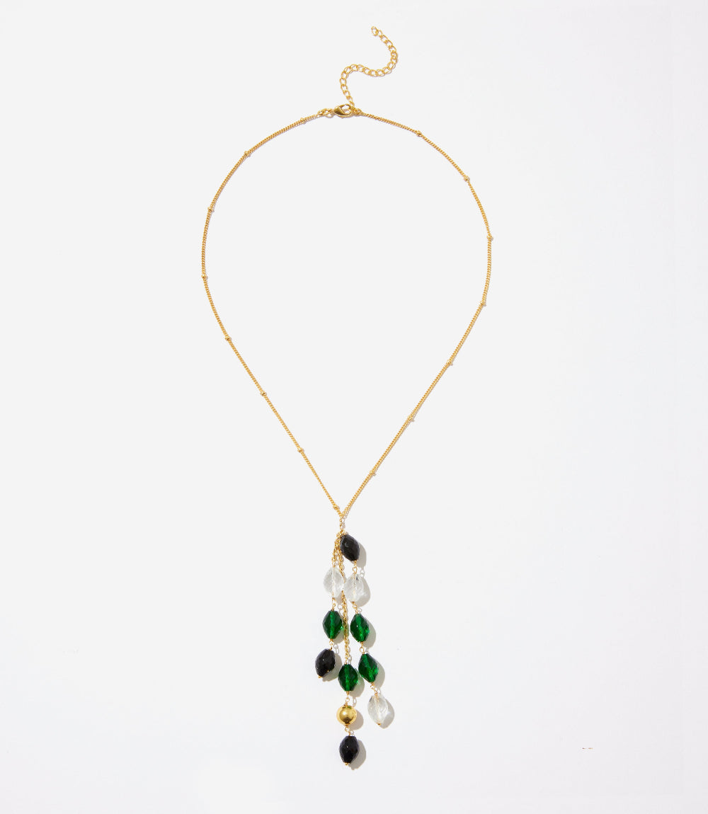 Dangling Gemstone Necklace