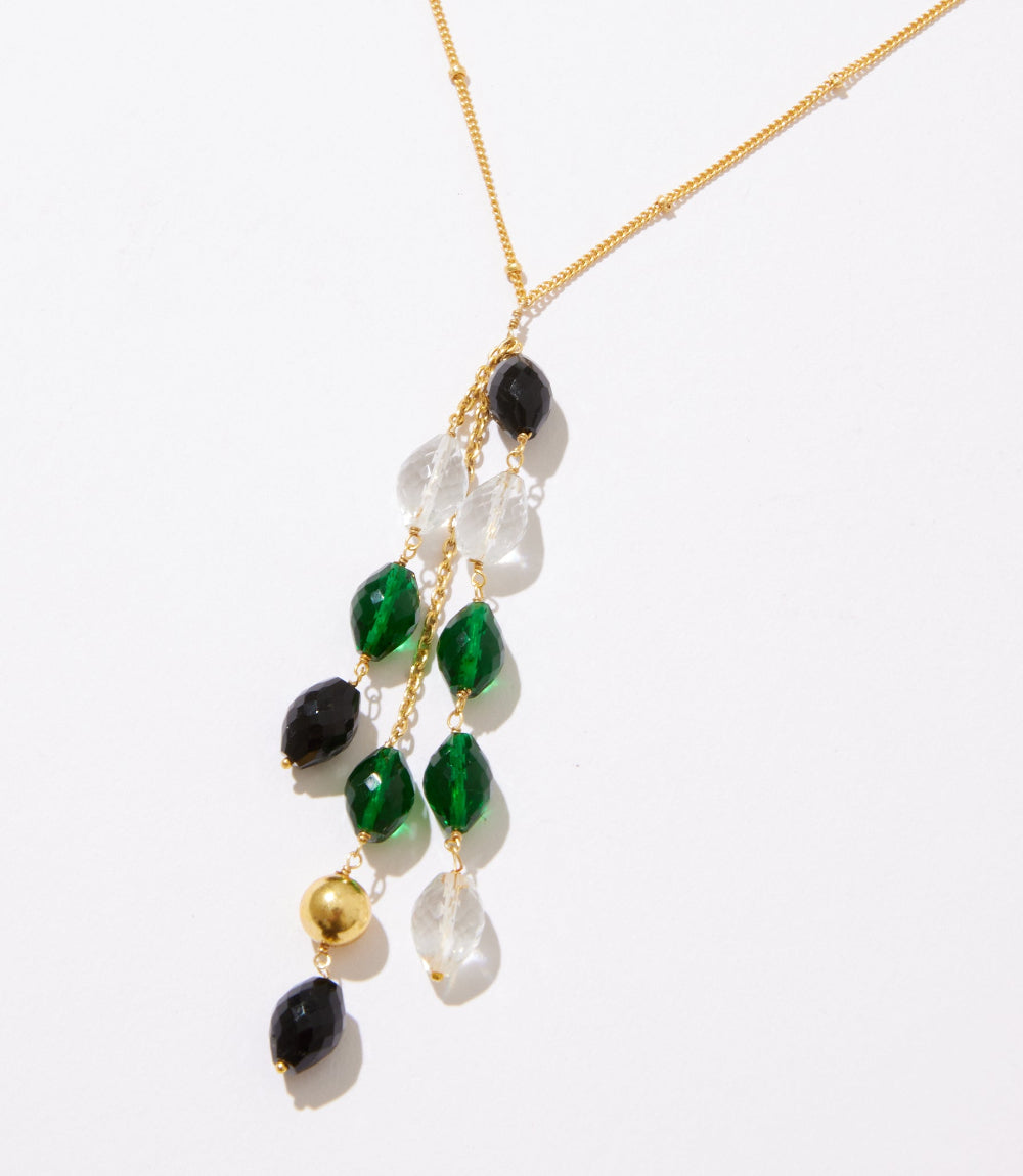 Dangling Gemstone Necklace