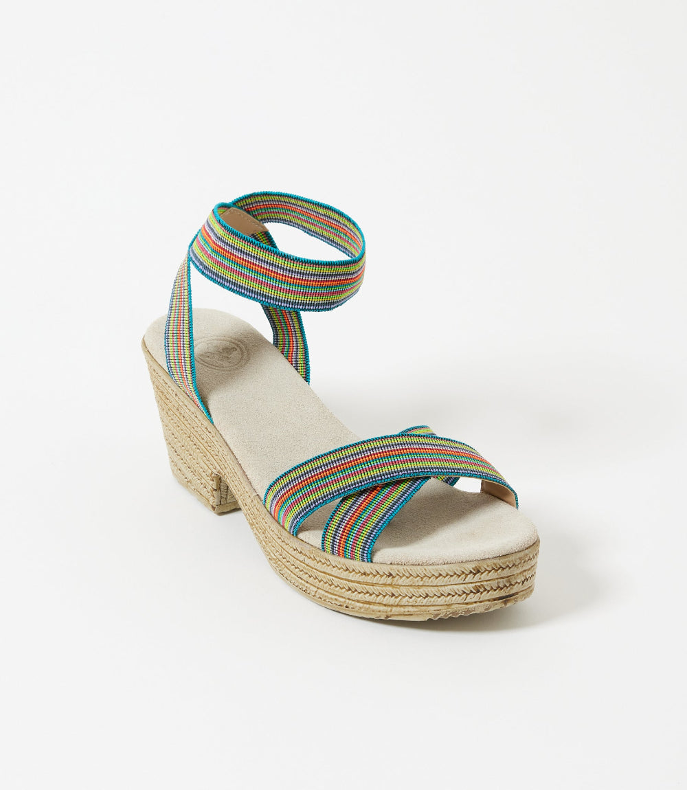 Charleston Shoe Co. Angela Ankle Wrap Sandals