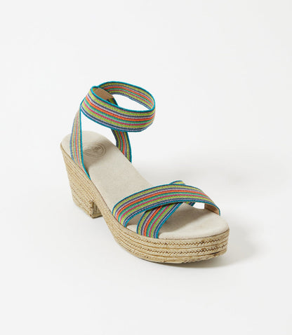 Charleston Shoe Co. Angela Ankle Wrap Sandals