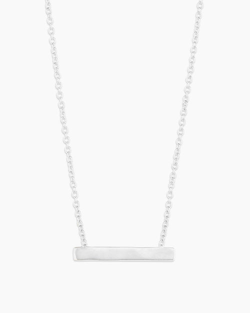 Bespoke Plate Necklace (silver)