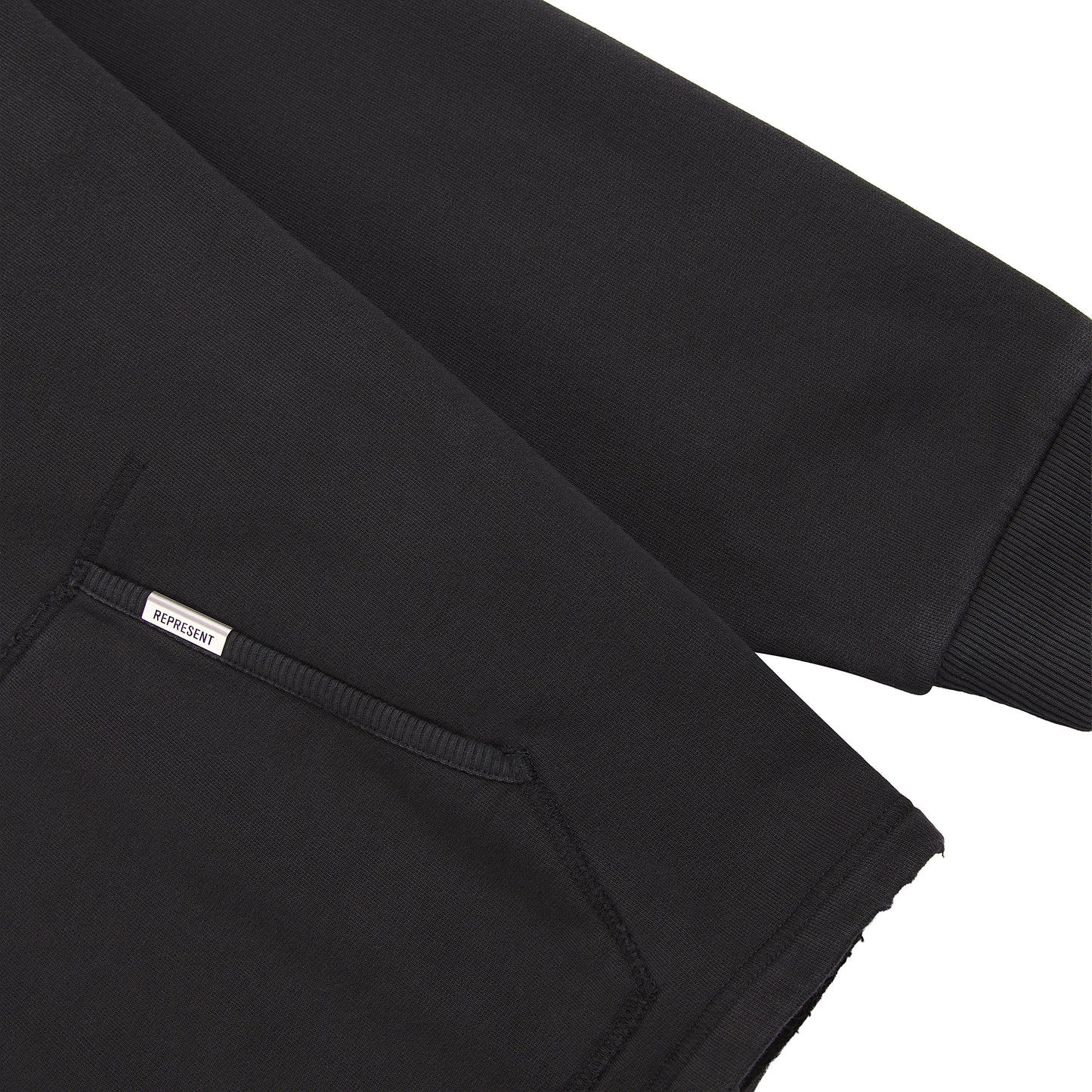 Embellished Hoodie | Stained Black