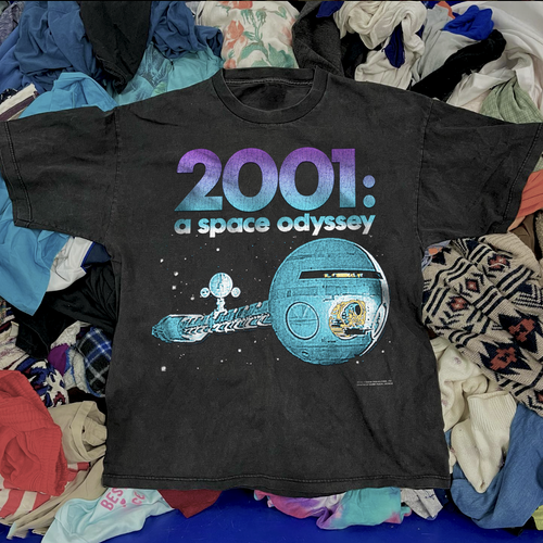 2001: A Space Odessey - Rare 2001 Promo Washed Black T-Shirt