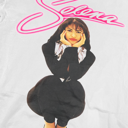 Vintage Selena-Q 90s White T-Shirt