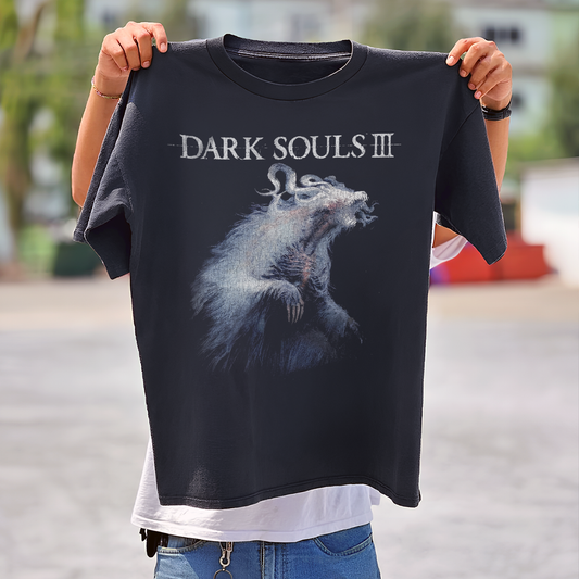 Dark Souls III Elter Ghru Vintage Washed Black T-Shirt