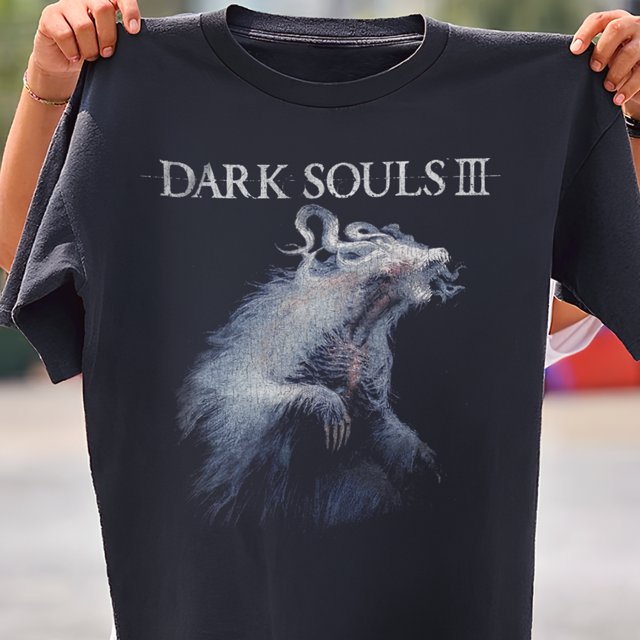 Dark Souls III Elter Ghru Vintage Washed Black T-Shirt