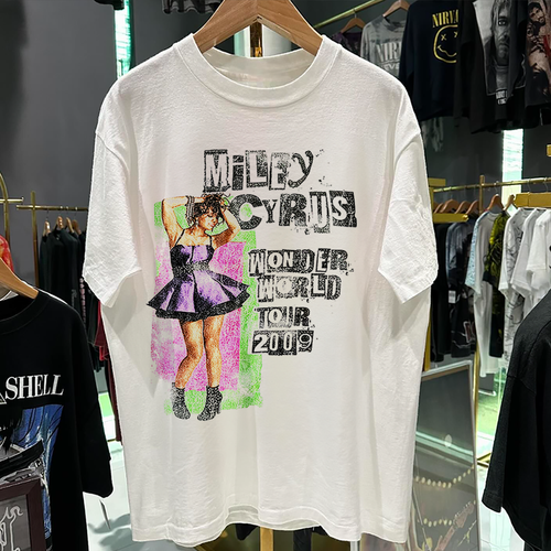 Mile-Y 'Wonder World Tour' 09 White T-Shirt