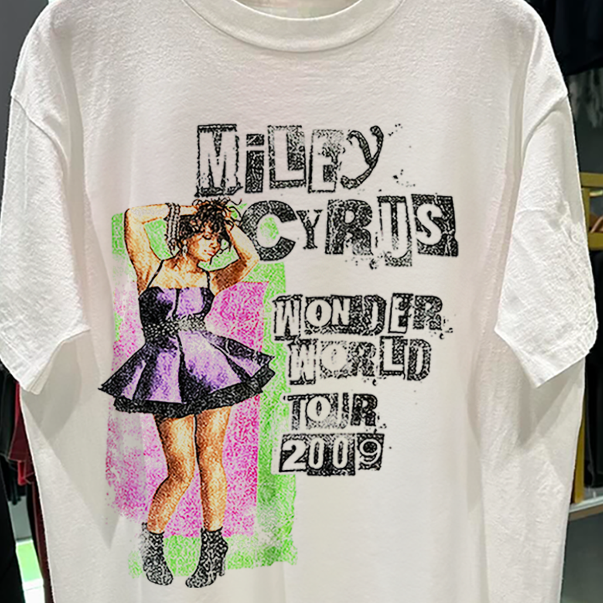 Mile-Y 'Wonder World Tour' 09 White T-Shirt