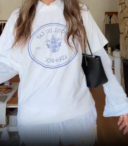 90s Du Cap Eden Rock Rare Washed White T-Shirt