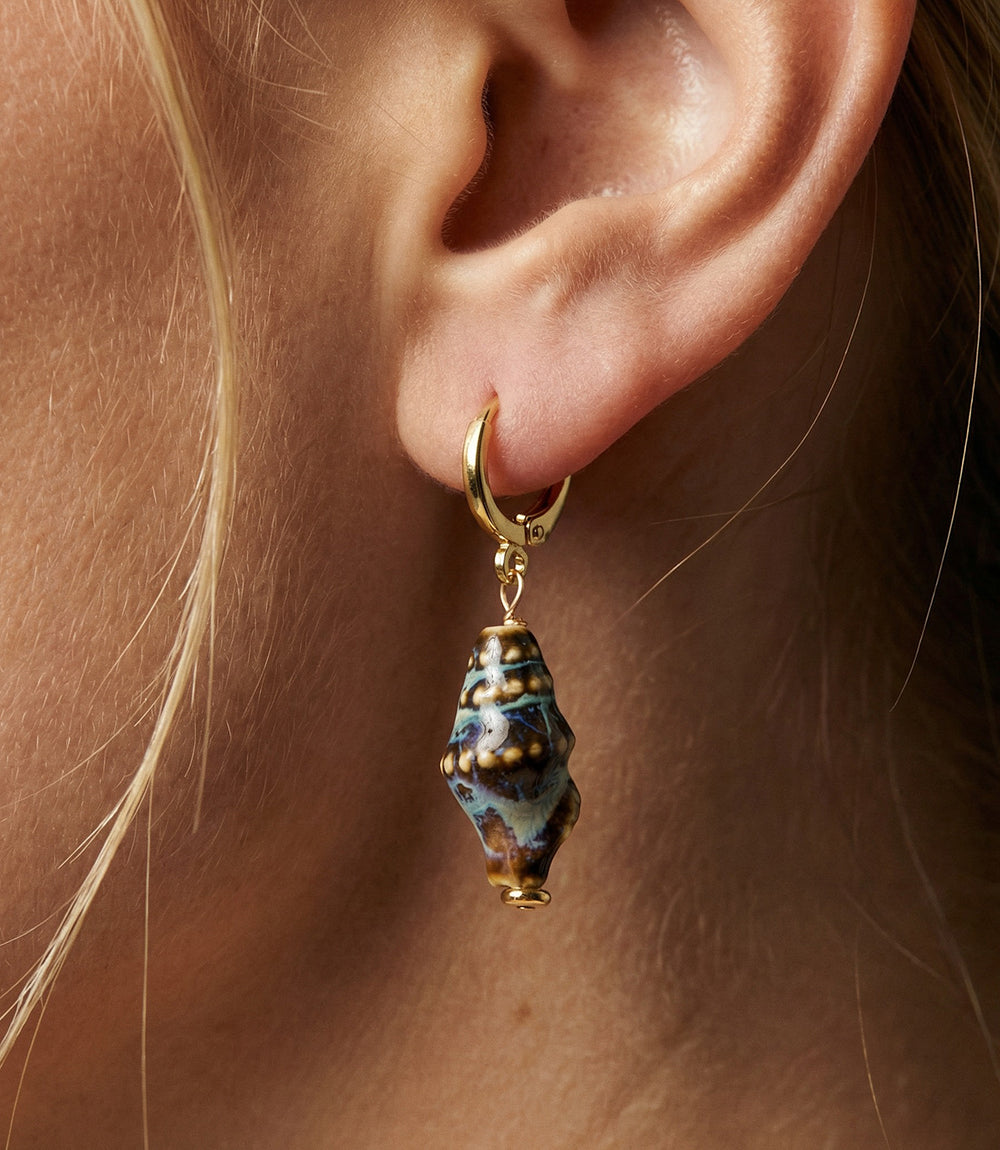 Shell Huggie Earrings