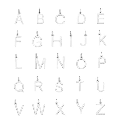 Silver Individual Initial Charm