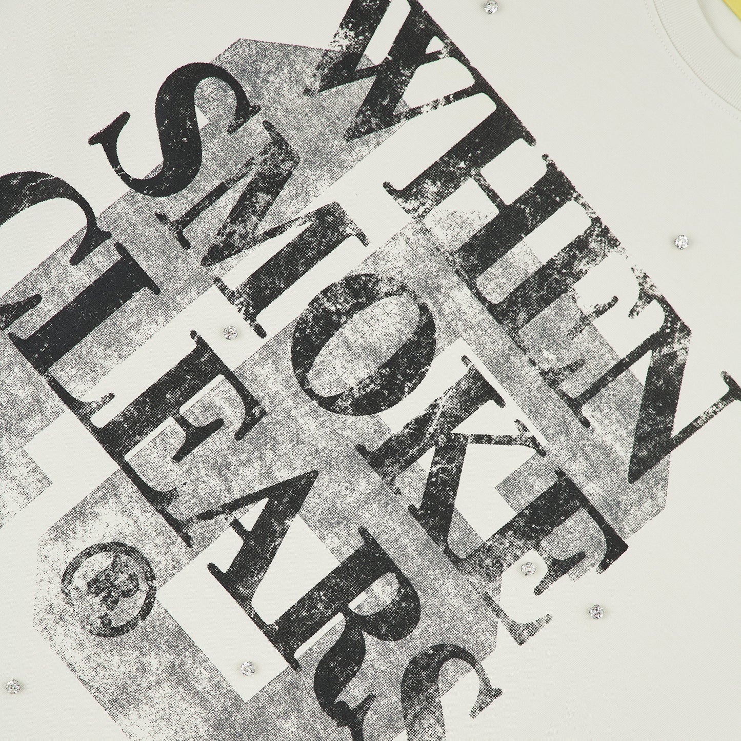 16 Logo Tee | Vintage White/Black