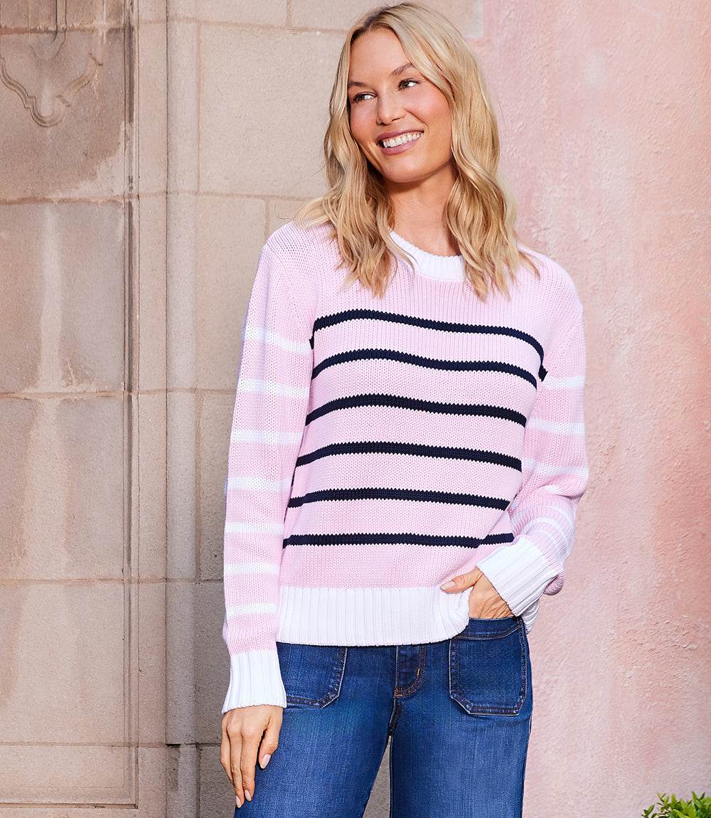 Stripe Crewneck Sweater
