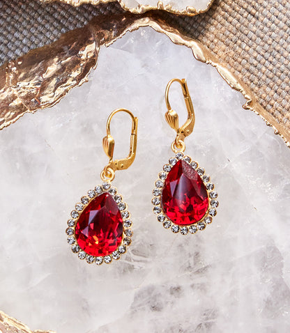 Teardrop Crystal Earrings