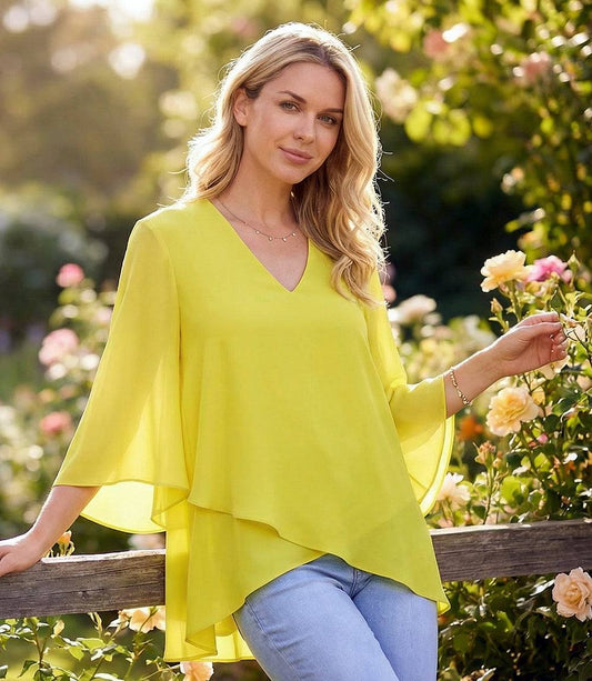 Bracelet Sleeve Asymmetric Top