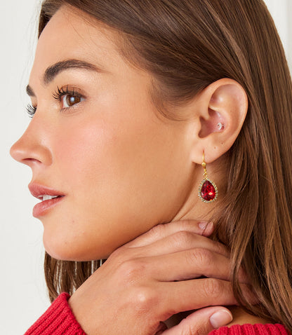 Teardrop Crystal Earrings