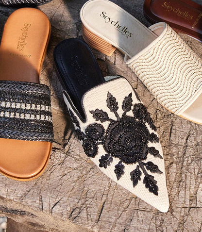 Seychelles Around The World Embroidered Mules