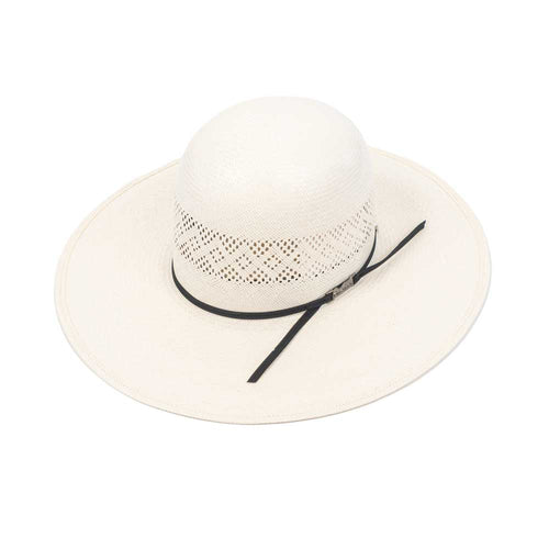 American Fancy Vent 4 1/2" Brim Open Crown Straw Hat