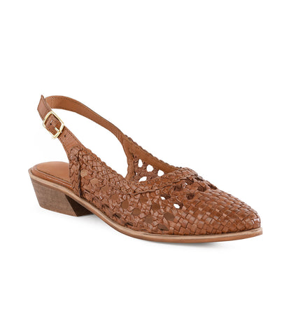 Seychelles Roxanne Woven Leather Sling Back Mules