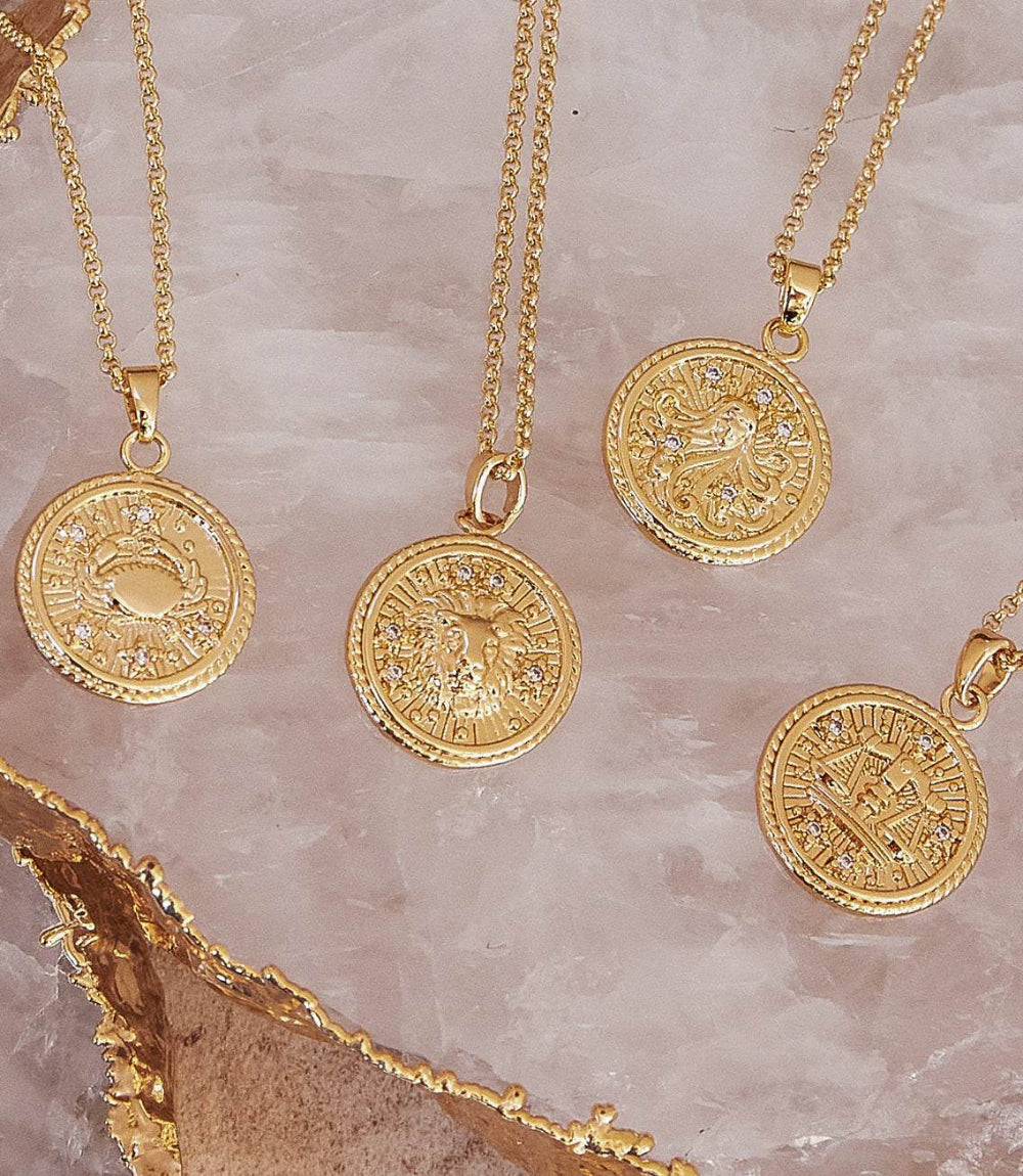 Virgo Coin Necklace