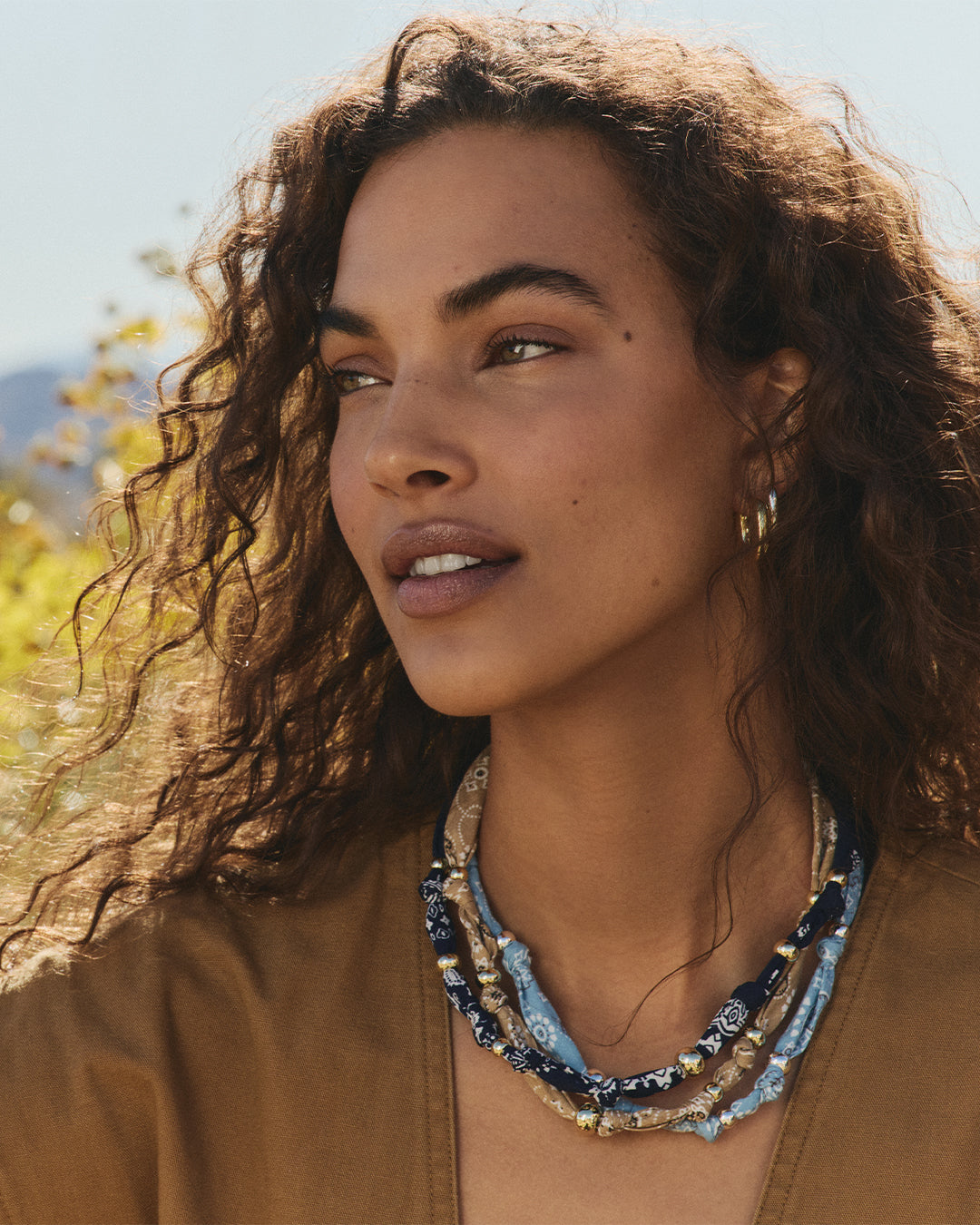 Paisley Bandana Knot Necklace