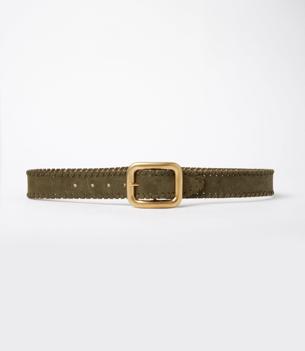 Streets Ahead Whipstitch Leather Belt