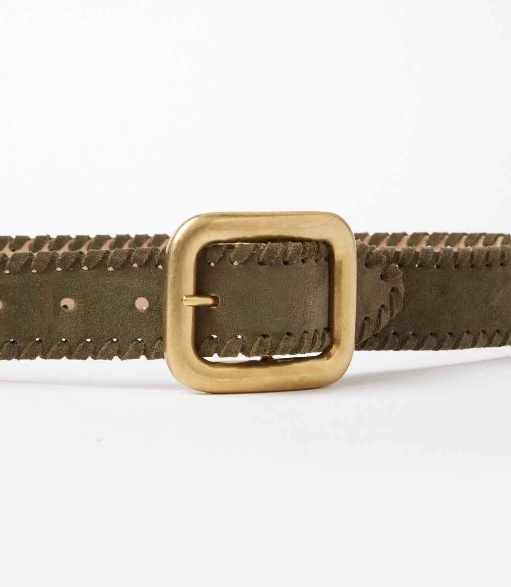 Streets Ahead Whipstitch Leather Belt