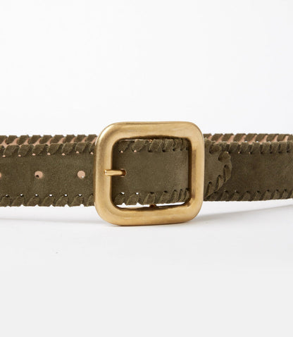 Streets Ahead Whipstitch Leather Belt