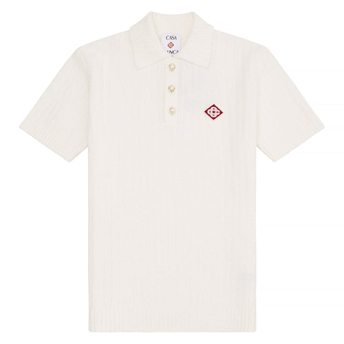 Boucle Polo Shirt | White