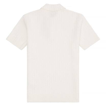 Boucle Polo Shirt | White