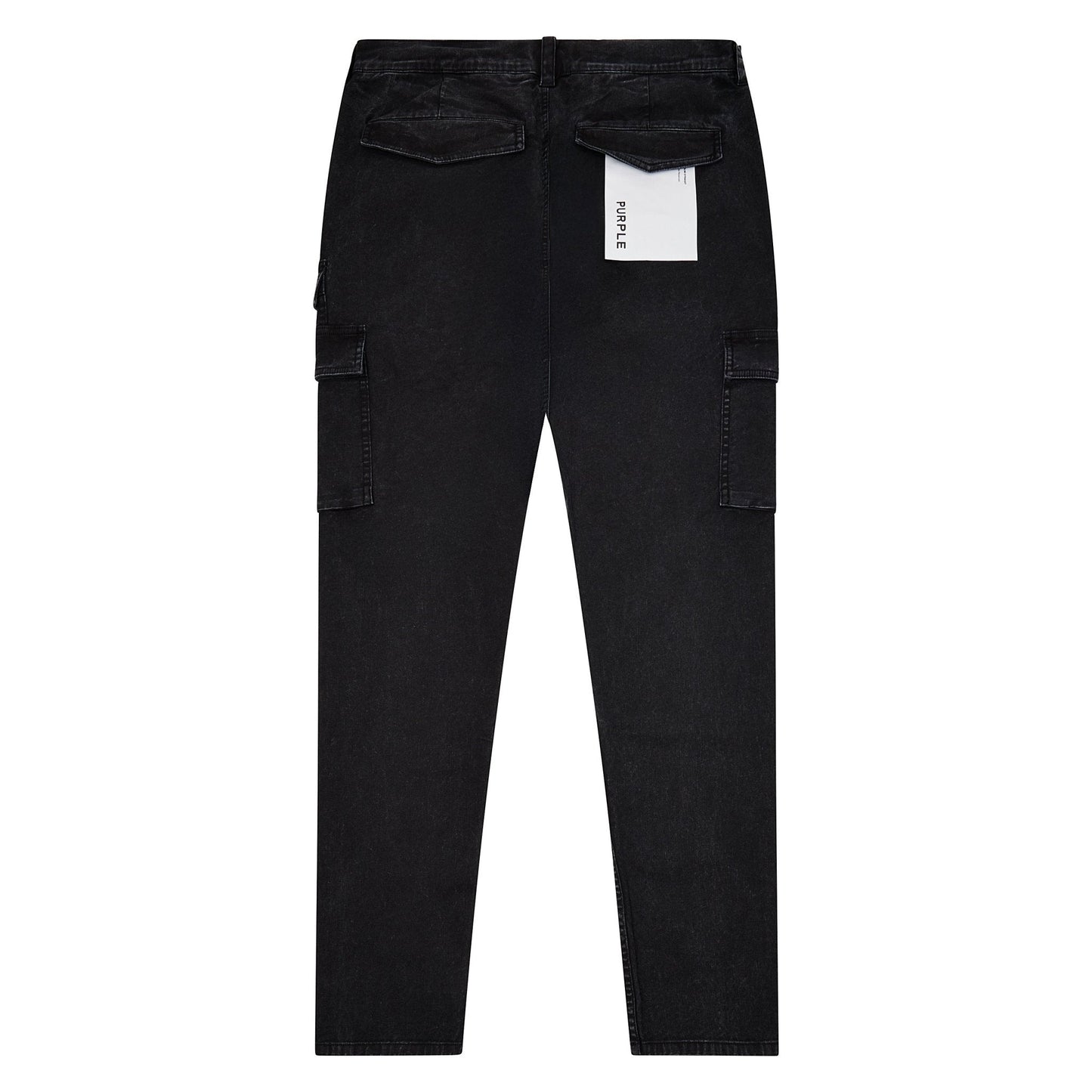 Brushed Twill Cargo Pant | Black