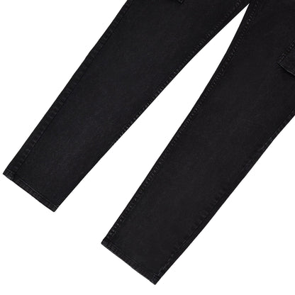 Brushed Twill Cargo Pant | Black
