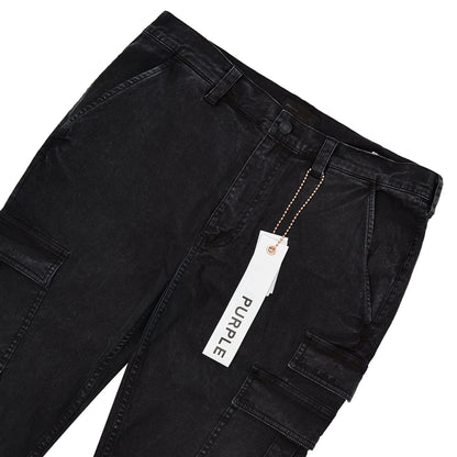 Brushed Twill Cargo Pant | Black