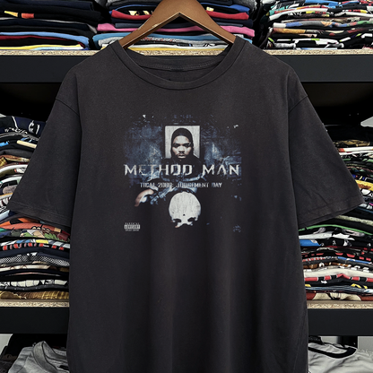 Rare Method Man Judgement Day Washed Black Tee