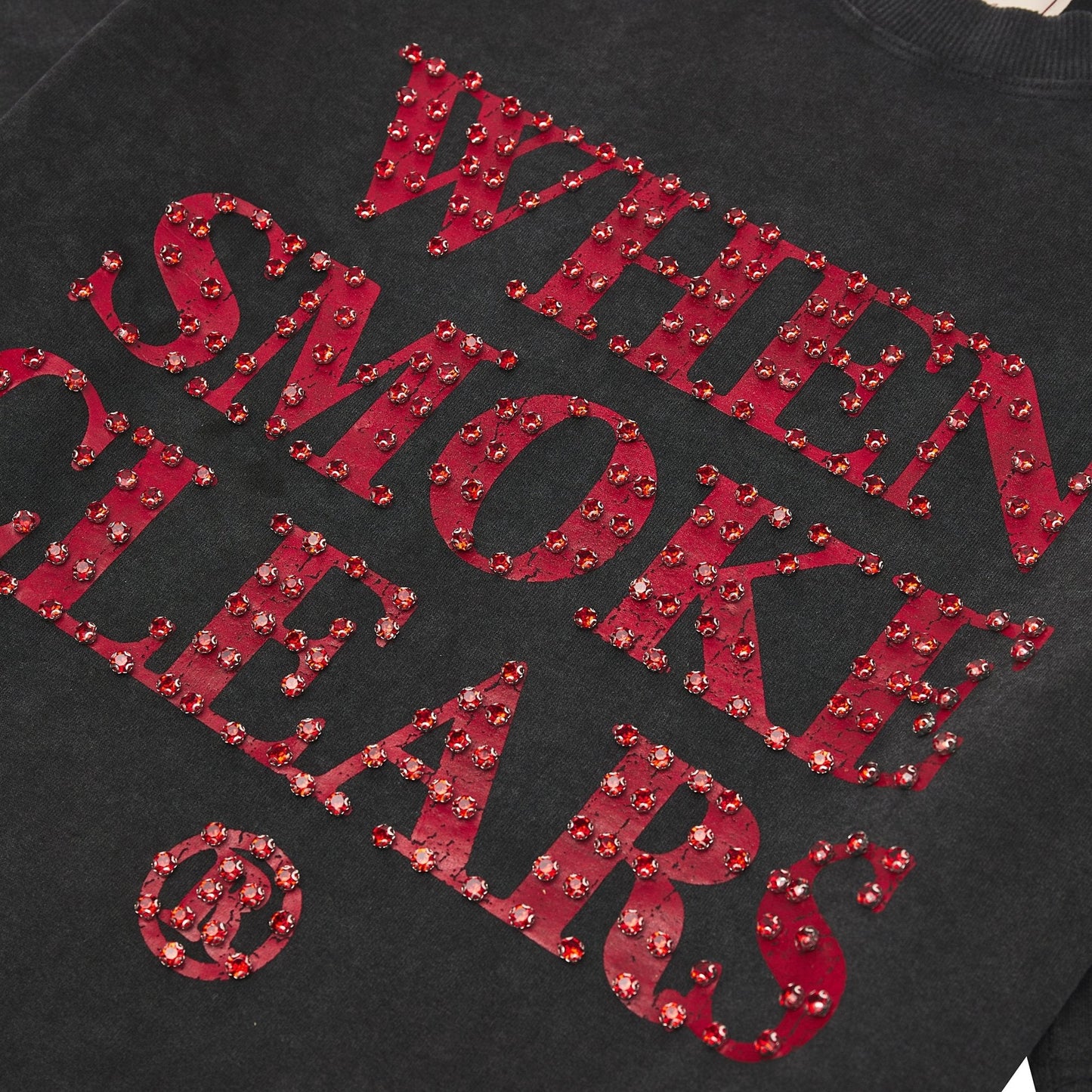 Diamond Tee | Off-Black/Red