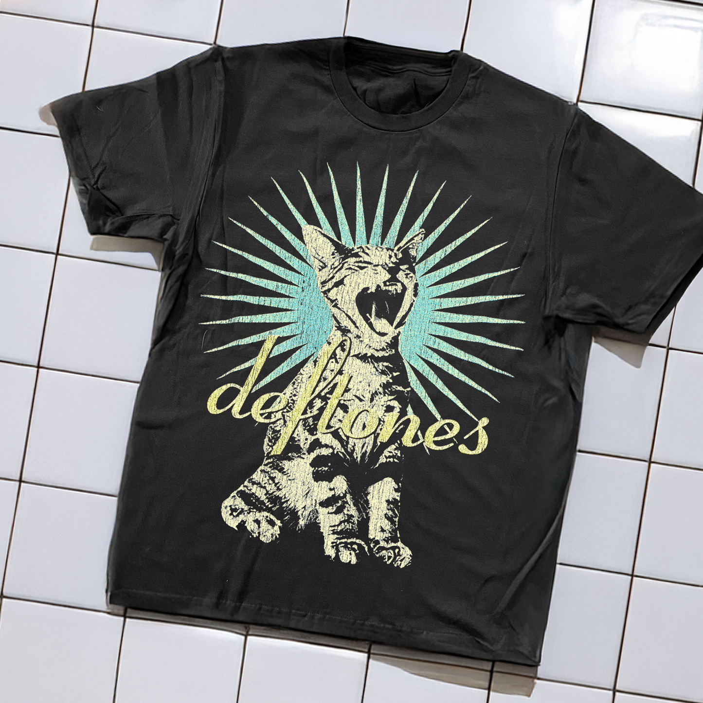 90's Deftones Around The Fur Washed Black T-Shirt