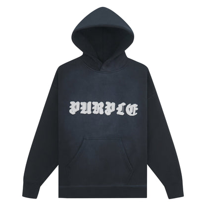 Gothic Applique Hoodie | Black