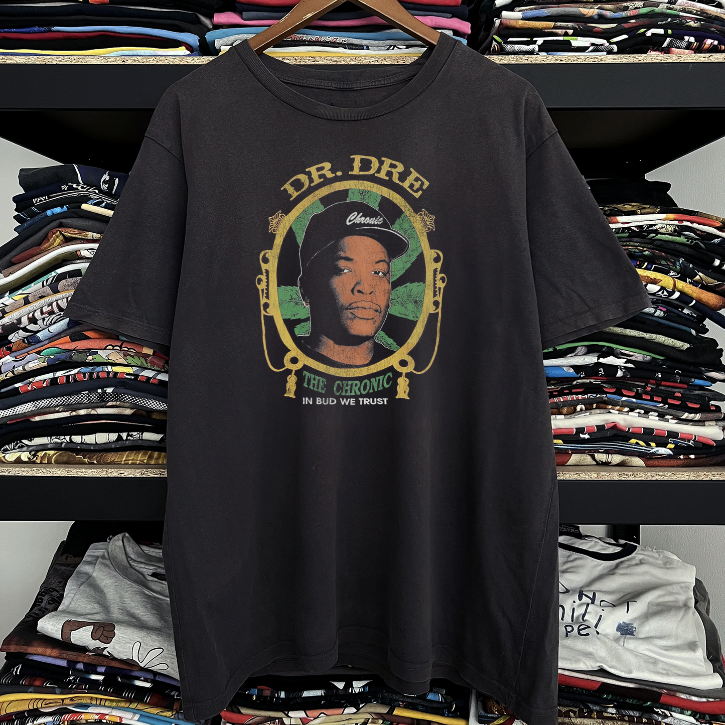 Rare Dr Dre The Chronic Washed Black Tee