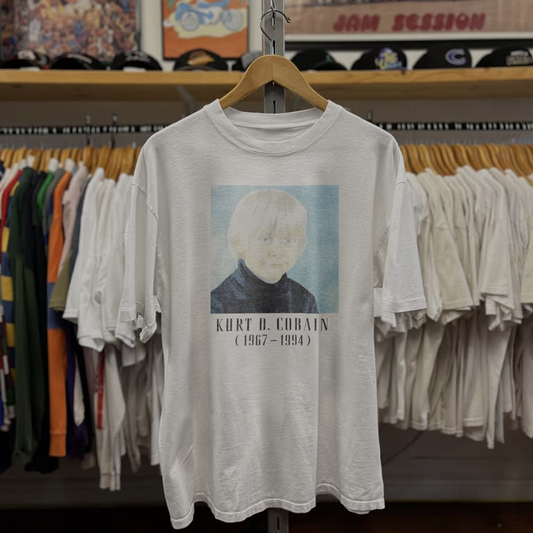 Rare Kurt D Cobain Washed White Tee