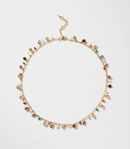 Multi Color Gemstone Necklace