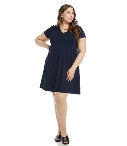 Plus Size Quinn V-Neck Pocket Dress