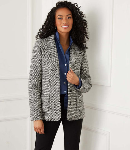 Petite Size Tweed Blazer