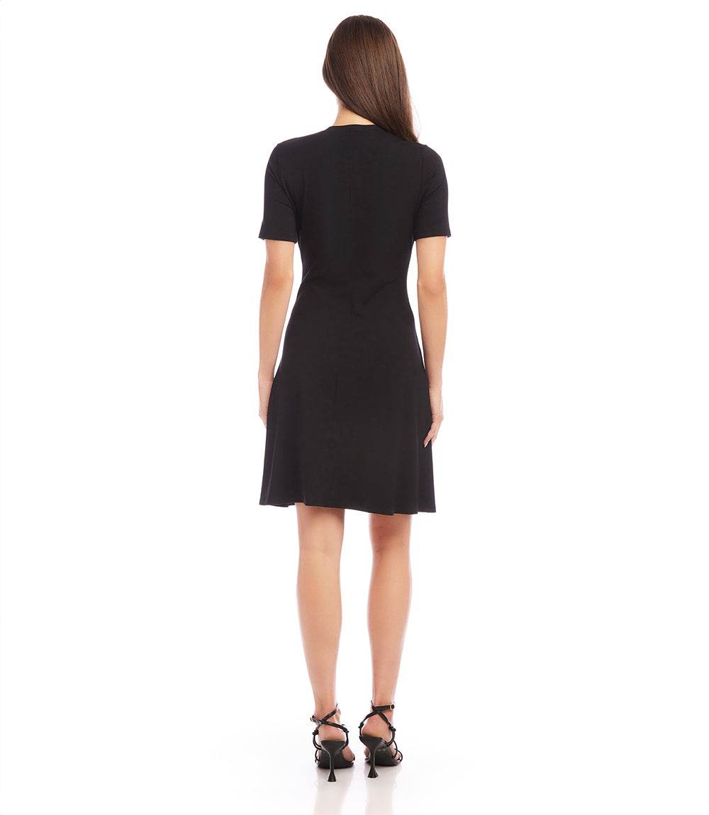 Short Sleeve A-Line Dress