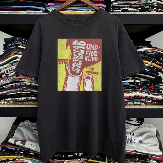 1999 Stereolab Underground Washed Black Tee