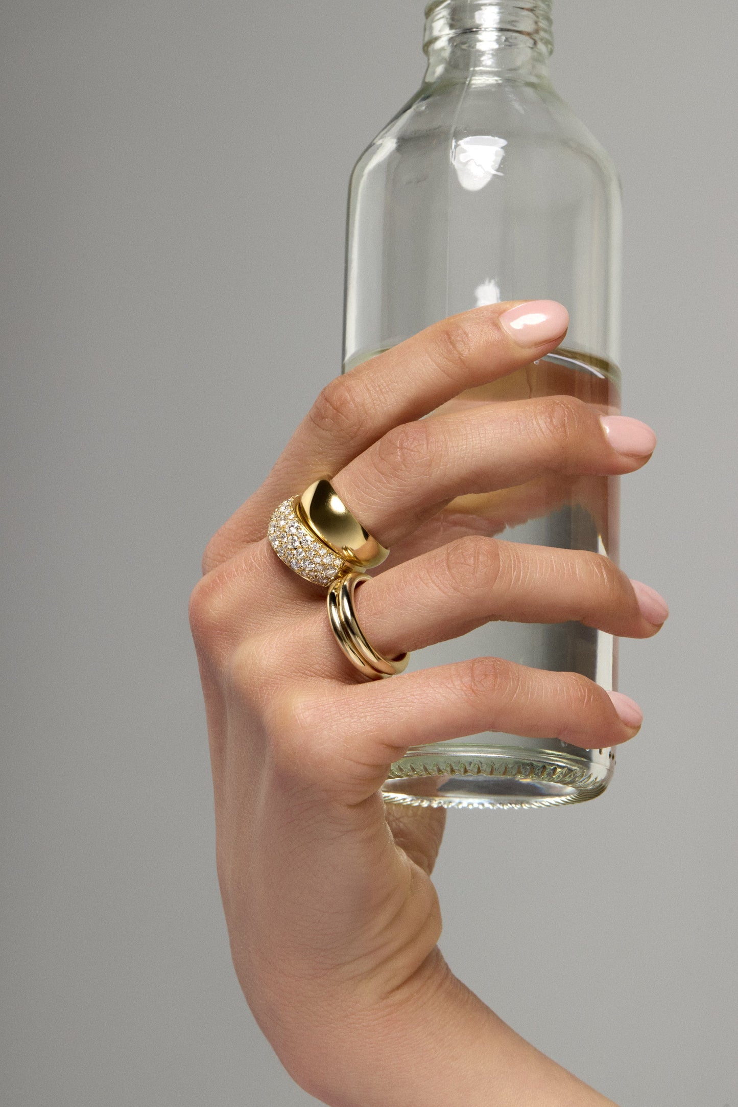 Pavé Diamond Blob Ring | 18K White Gold