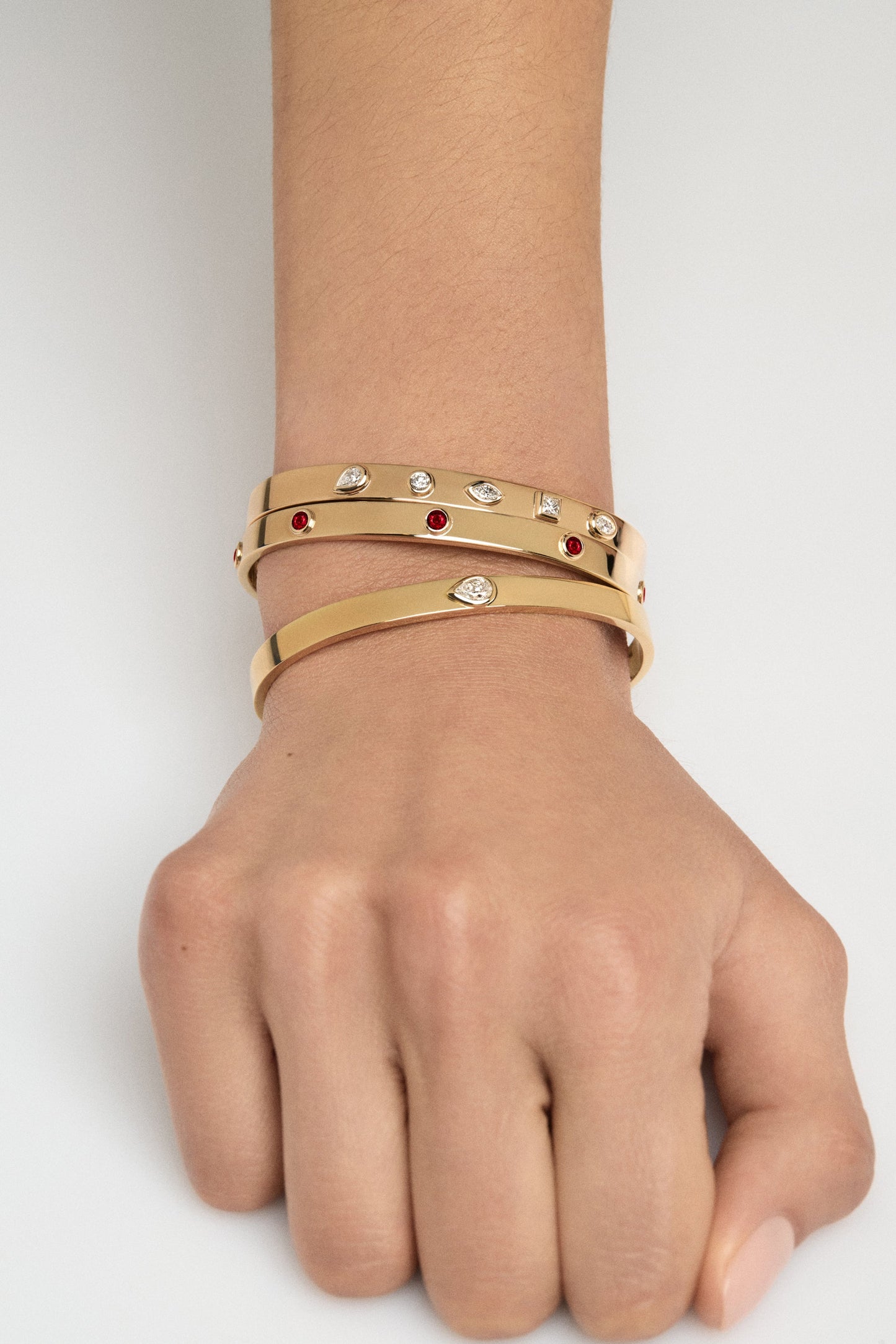 Ruby Tallows Bangle | Yellow Gold