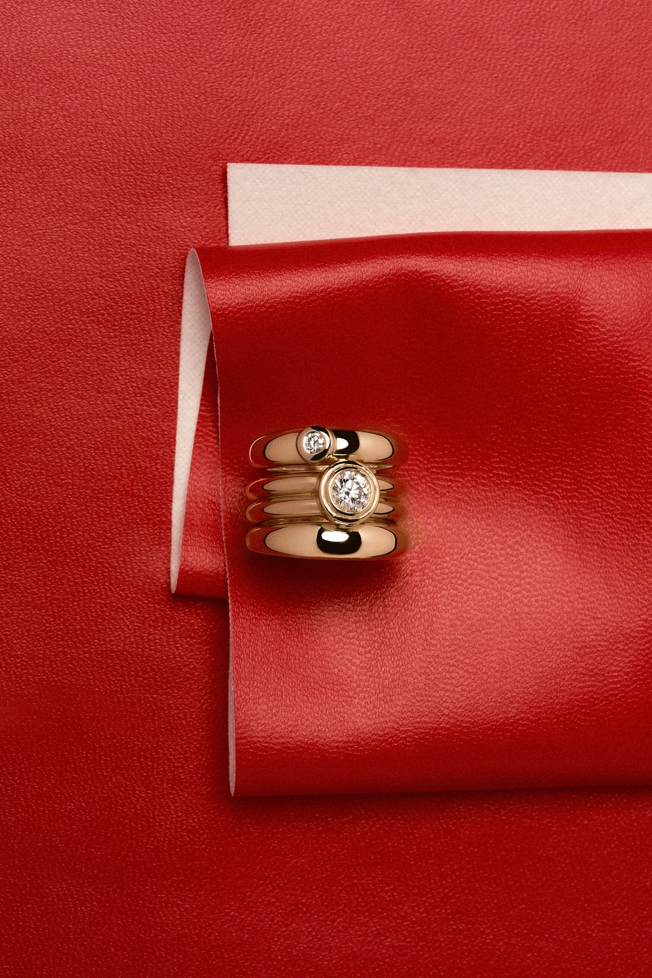 Roma Round Diamond Ring | 18K White Gold