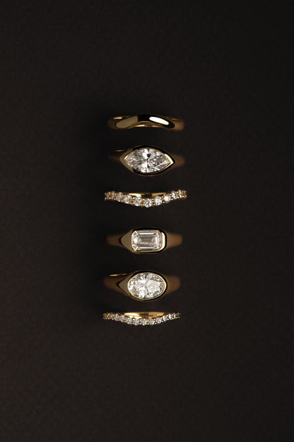 Insignia Diamond Band | 18K White Gold